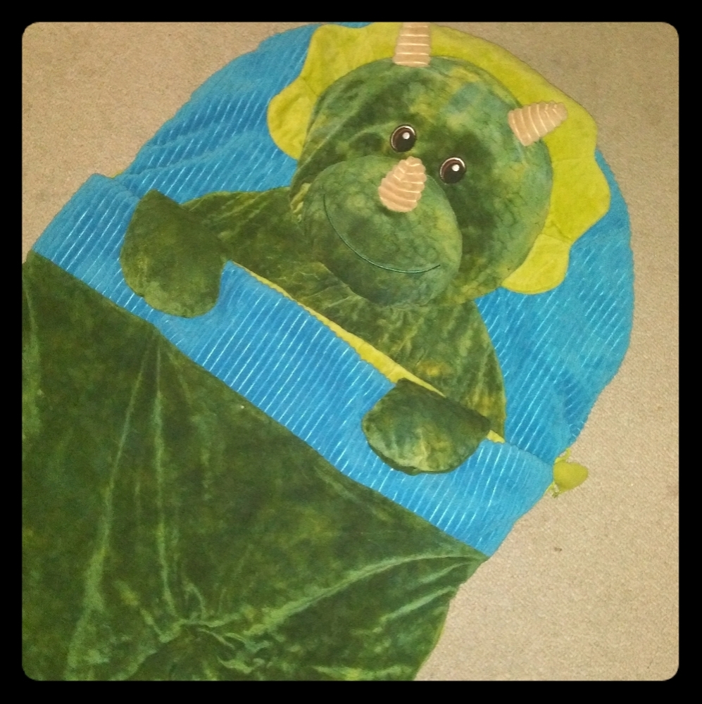 Triceritops sleeping bag